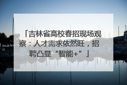 吉林省高校春招现场观察：人才需求依然旺，招聘凸显“智能+”